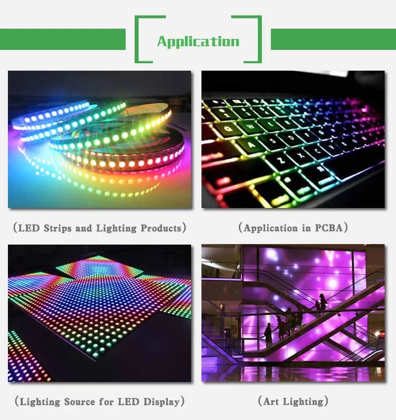 Individually Addressable RGB Full Color LED Chip SK9822(similar APA102)  5050 smd rgb led chip