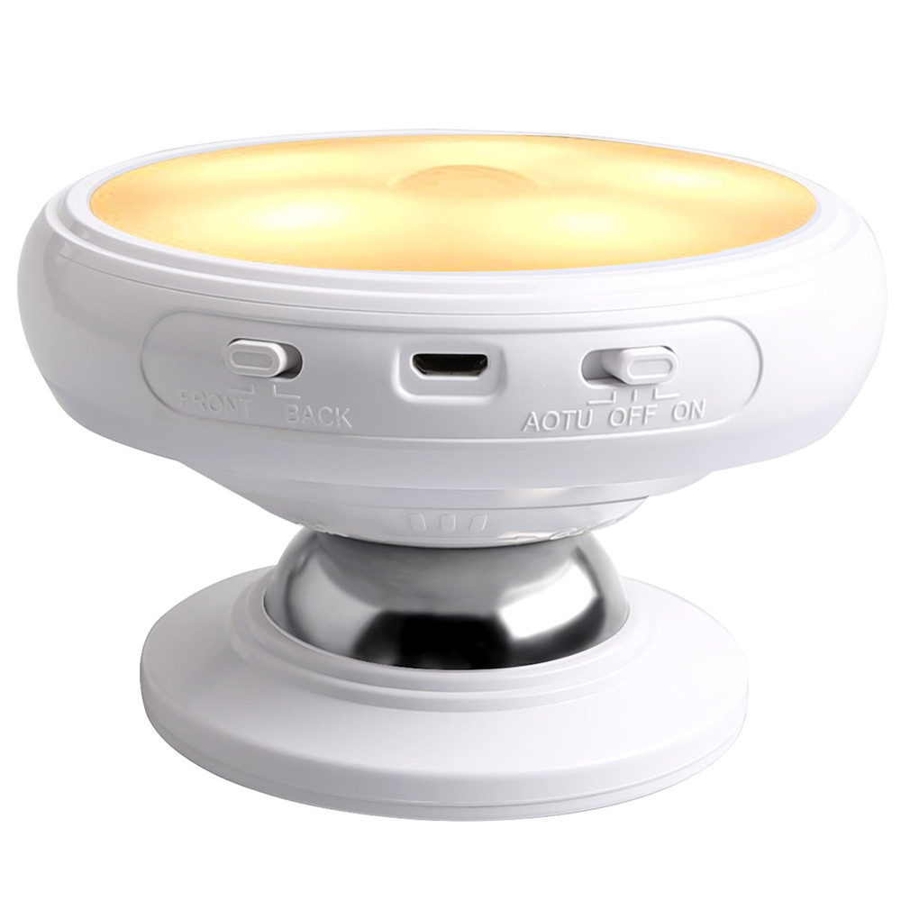 360 degree Rotating Body Sensor Night Light Rechargeable LED Motion Sensor Light