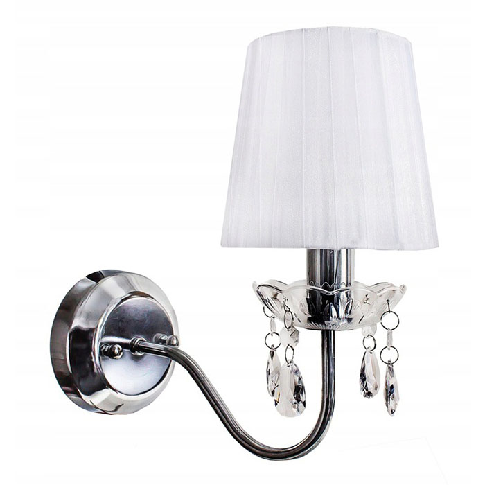 Modern elegant chrome crystal wall lamp led acrylic wall light NS-123023W