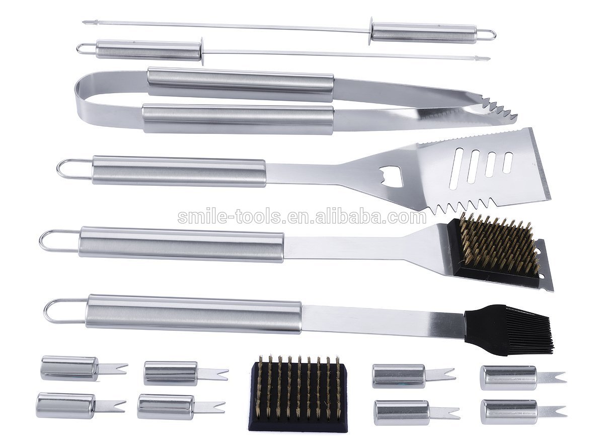 Stainless Steel BBQ Tool Set in Aluminium Case