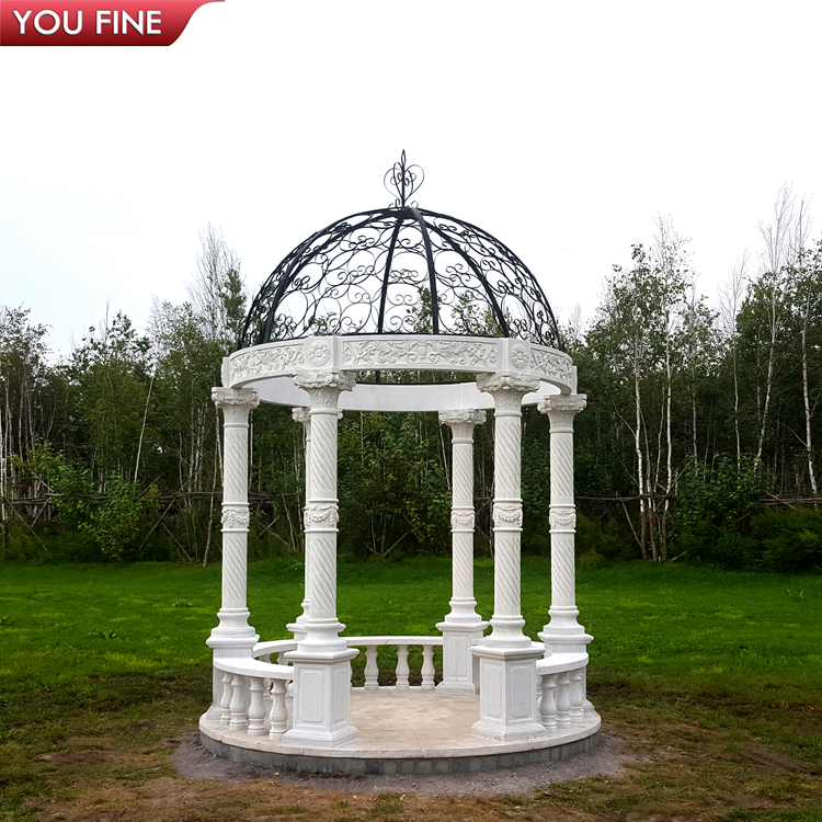 Outdoor Marble Wedding Gazebo Decorated Wedding Gazebo