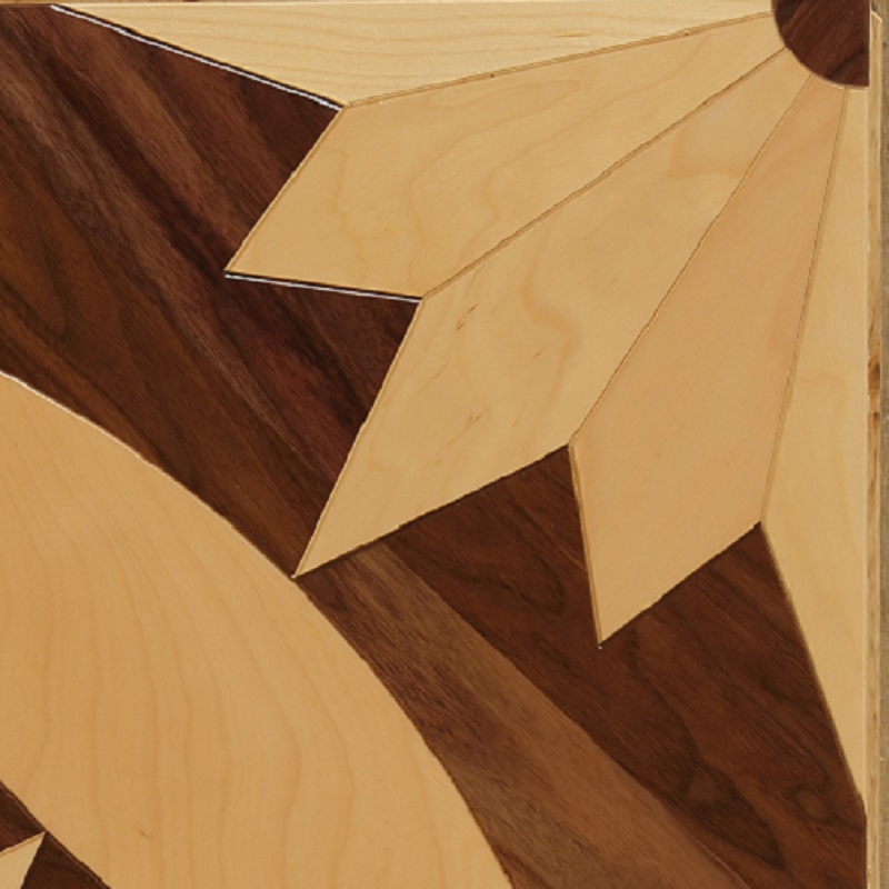 Natural Color Solid Wood Art Parquet Wood Flooring Customs made