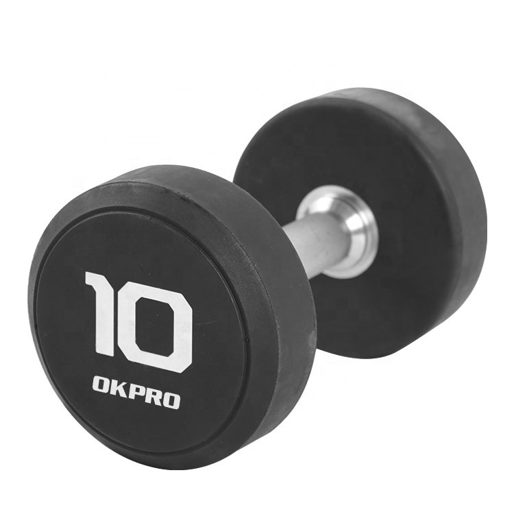 Gym Dumbbell Fitness Dumbbell Custom Logo Rubber Coated Dumbbell