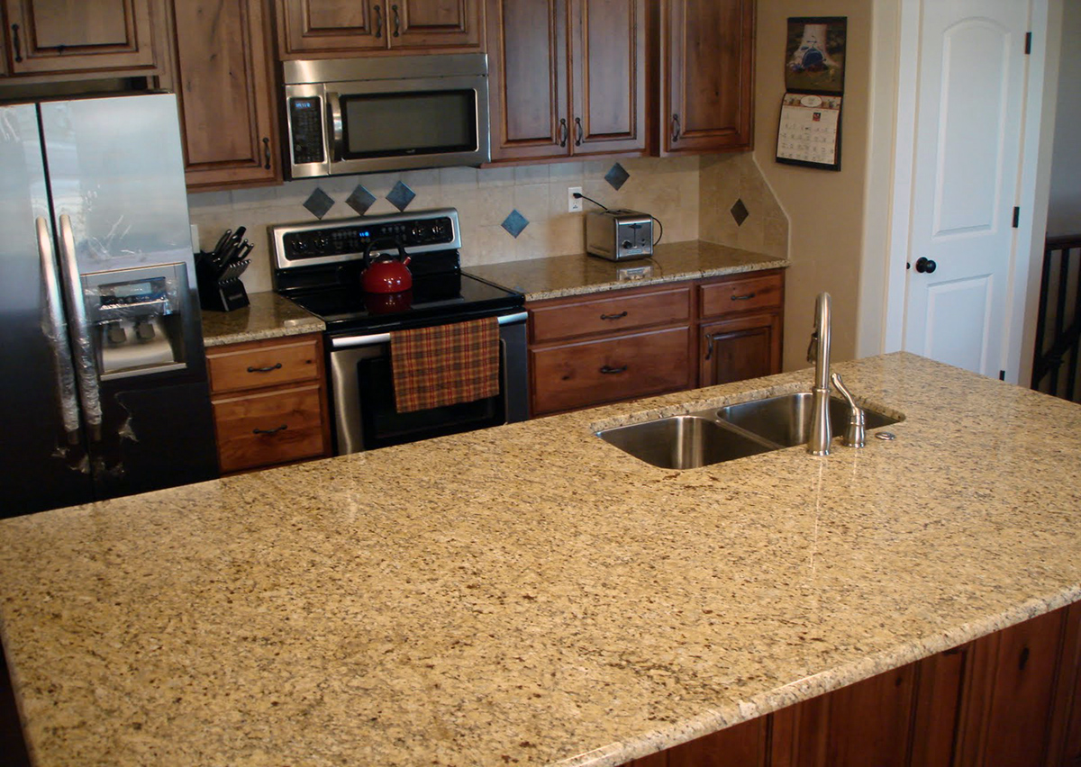 Hot Sales Tiger Yellow Granite Kitchen Countertop