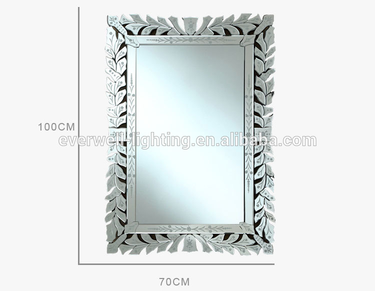 Modern design rectangle wall mirror