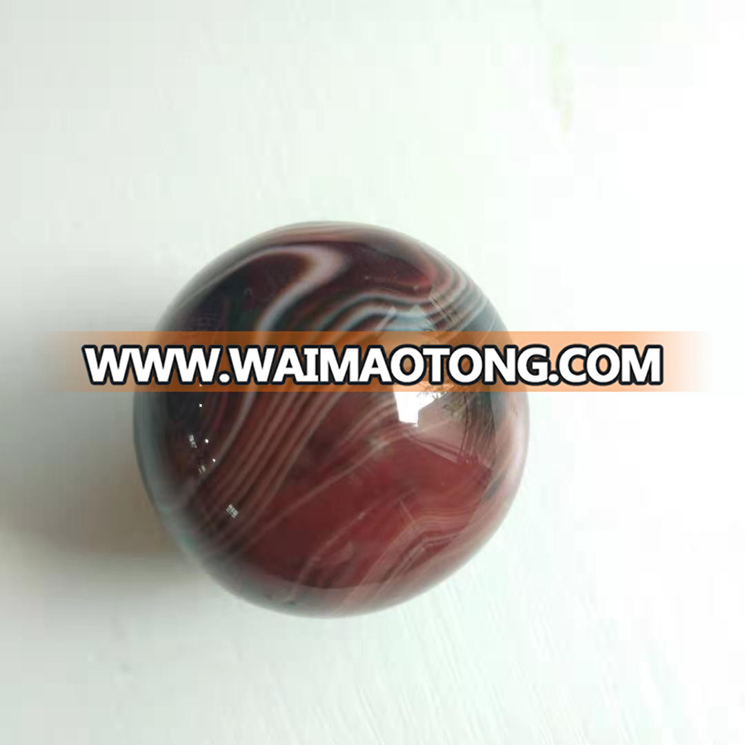 Wholesale Natural banded silky agate sphere Sardonyx ball Healing