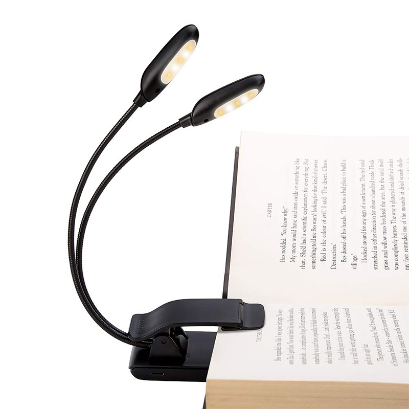 Clip On Rechargeable 3000k Warm Led Book Light Tiny Reading book light