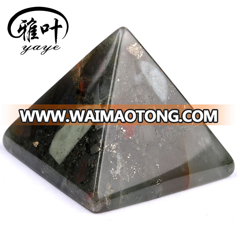 Wholesale Natural African Blood Stone Natural Gemstone Pyramid