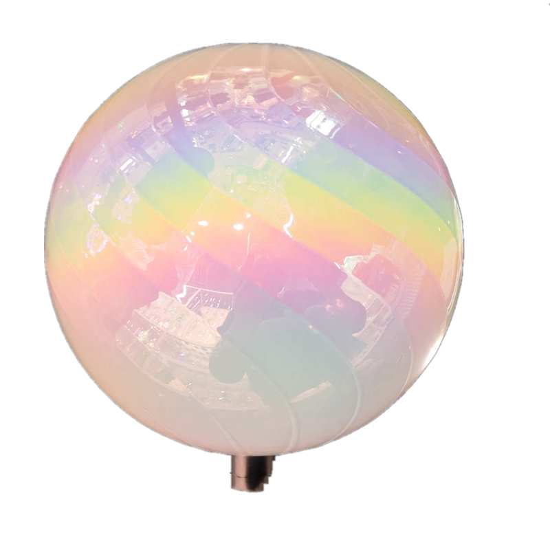 Wholesale Home Decoration with Led Rainbow Effect Hanging Glass Ball