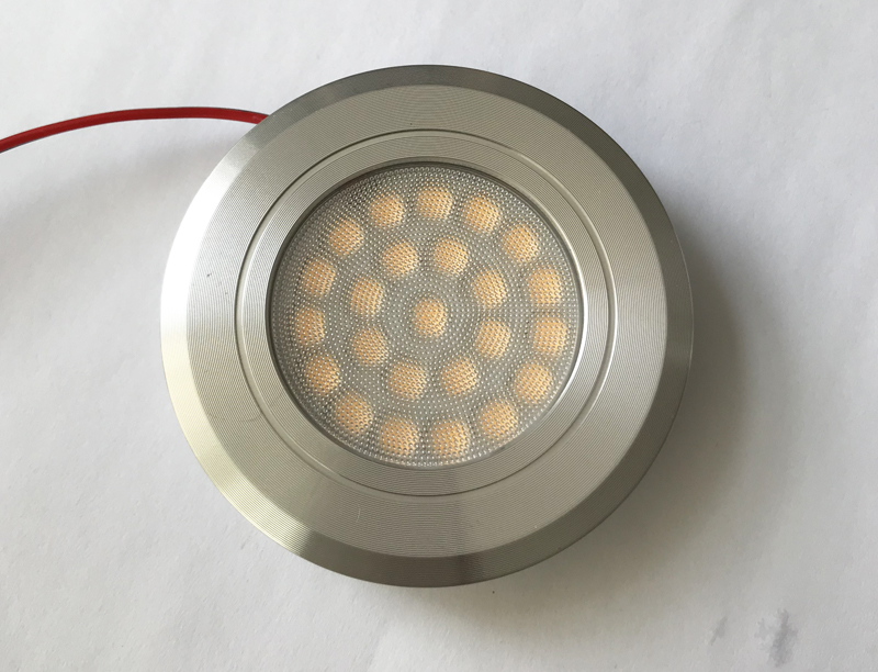 12V 24V Round Dimmable 3W LED Campervan Ceiling LED Puck Light