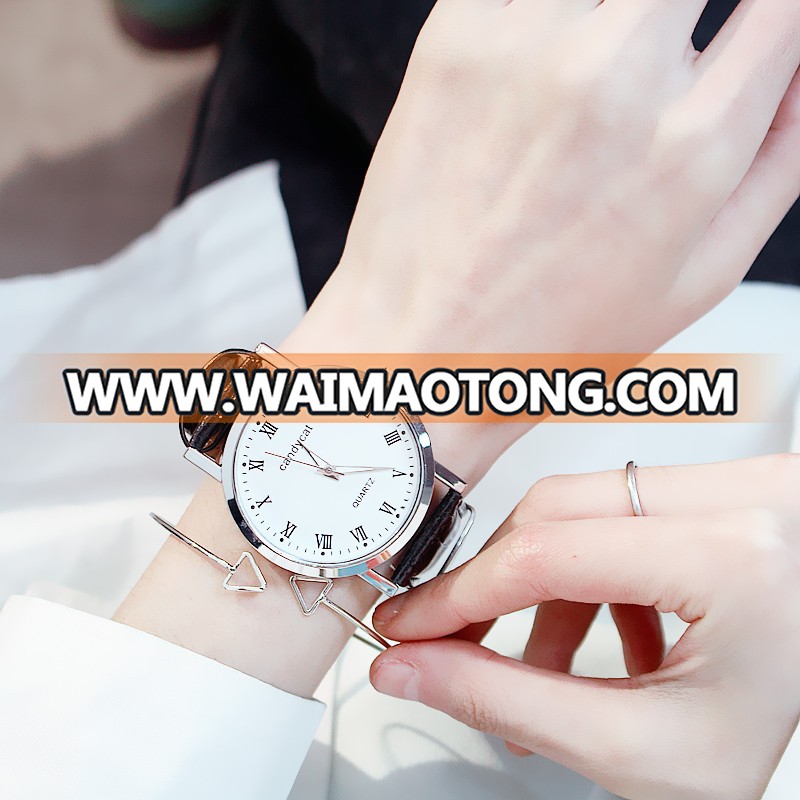 Fashion Watch Women Casual Atmosphere Korean Students Waterproof Simple Men's Watch Couple Watches