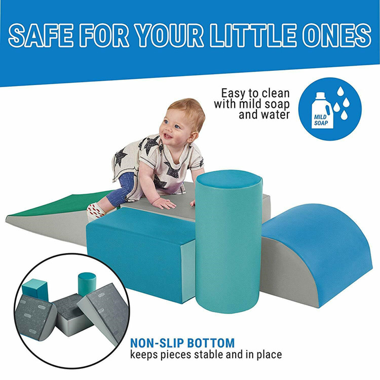 Climb and Crawl Foam Play Set for Toddlers and Preschoolers Kids Met