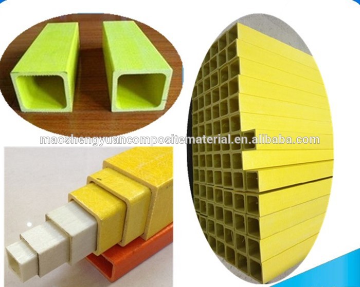 Factory  supply FRP fiberglass square Tube Made by Pultrusion Process