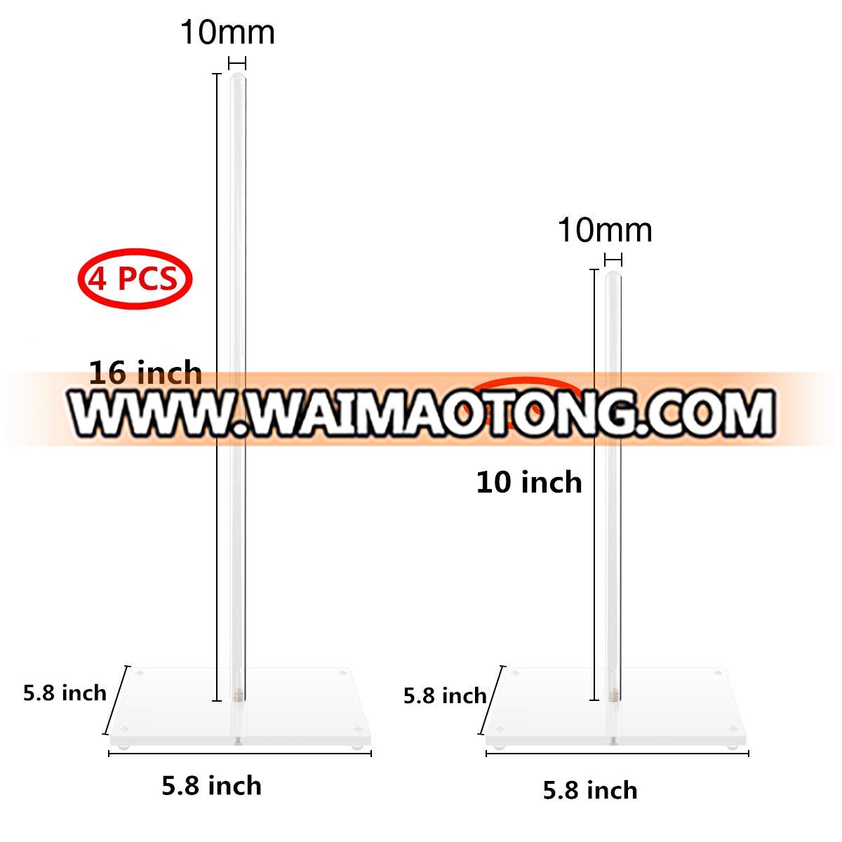 Clear Acrylic Donut Stand,Removable Donuts Display Stand Holder for Party Wedding Birthday Decorations,Non-slip Doughnut Tiered