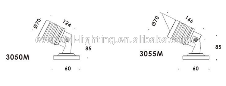 AC85-265v Outdoor Waterproof Landscape tree RGB spot flood light led garden inground spike lighting