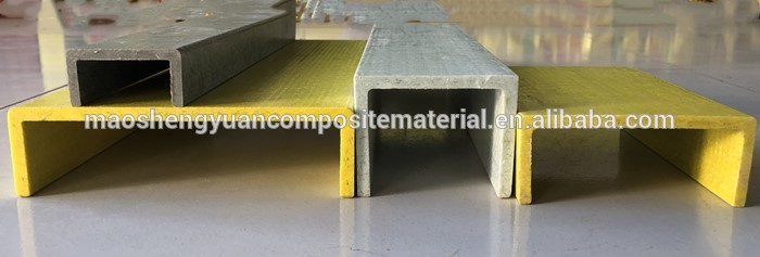 High strength  Pultruded profiles fiberglass  channel  FRP  U channel