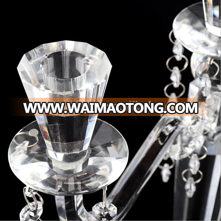 3 arms large tall wedding crystal candelabra for wedding centerpiece crystal candelabras for sale used