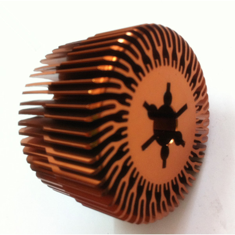 Extruded Fan Aluminum copper heat sinks for electronics