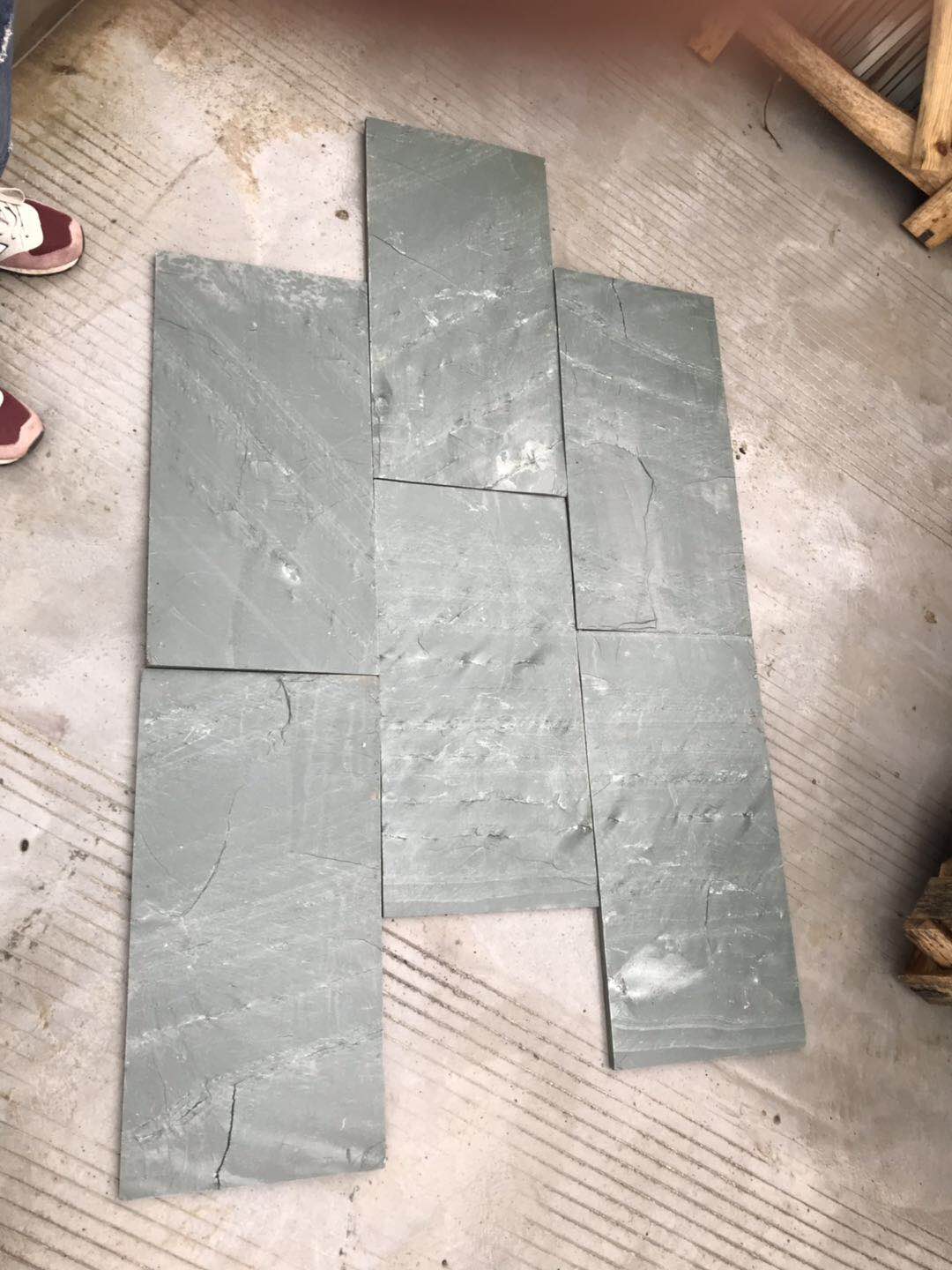 Cut To Size Dark Green Slate Tiles For Flooring