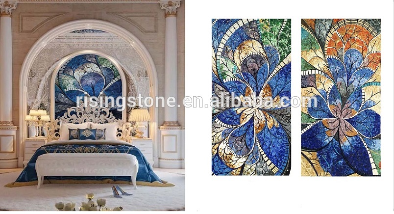 2019 Mural Wall Picture Handmade Art Glass Tile Mosaic Pattern