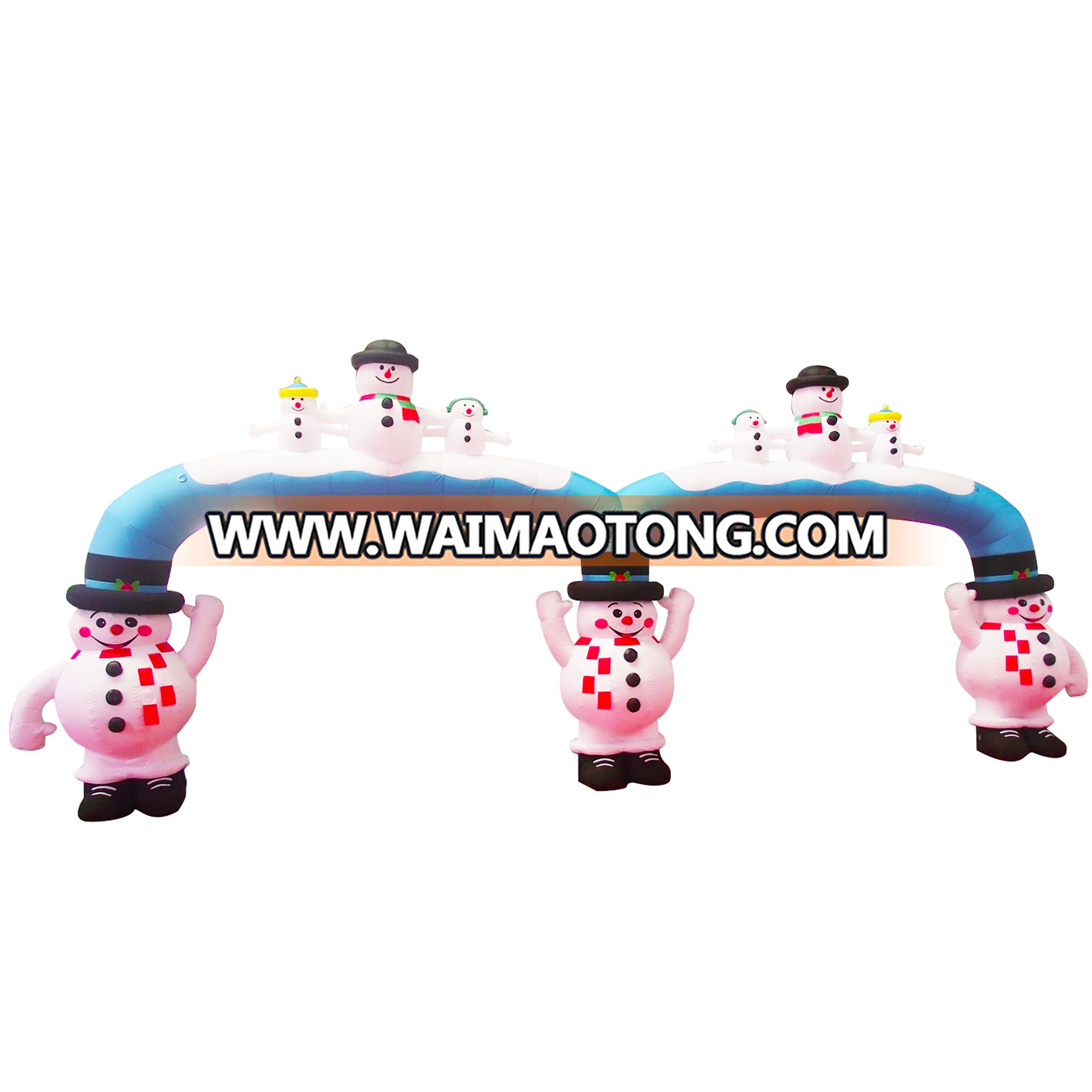 Winter Christmas welcome inflatable snowman arch decoration arch