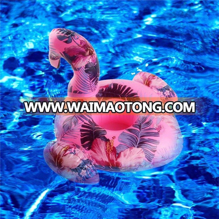 6 P PVC colorful swan  drink holder inflatable  for party