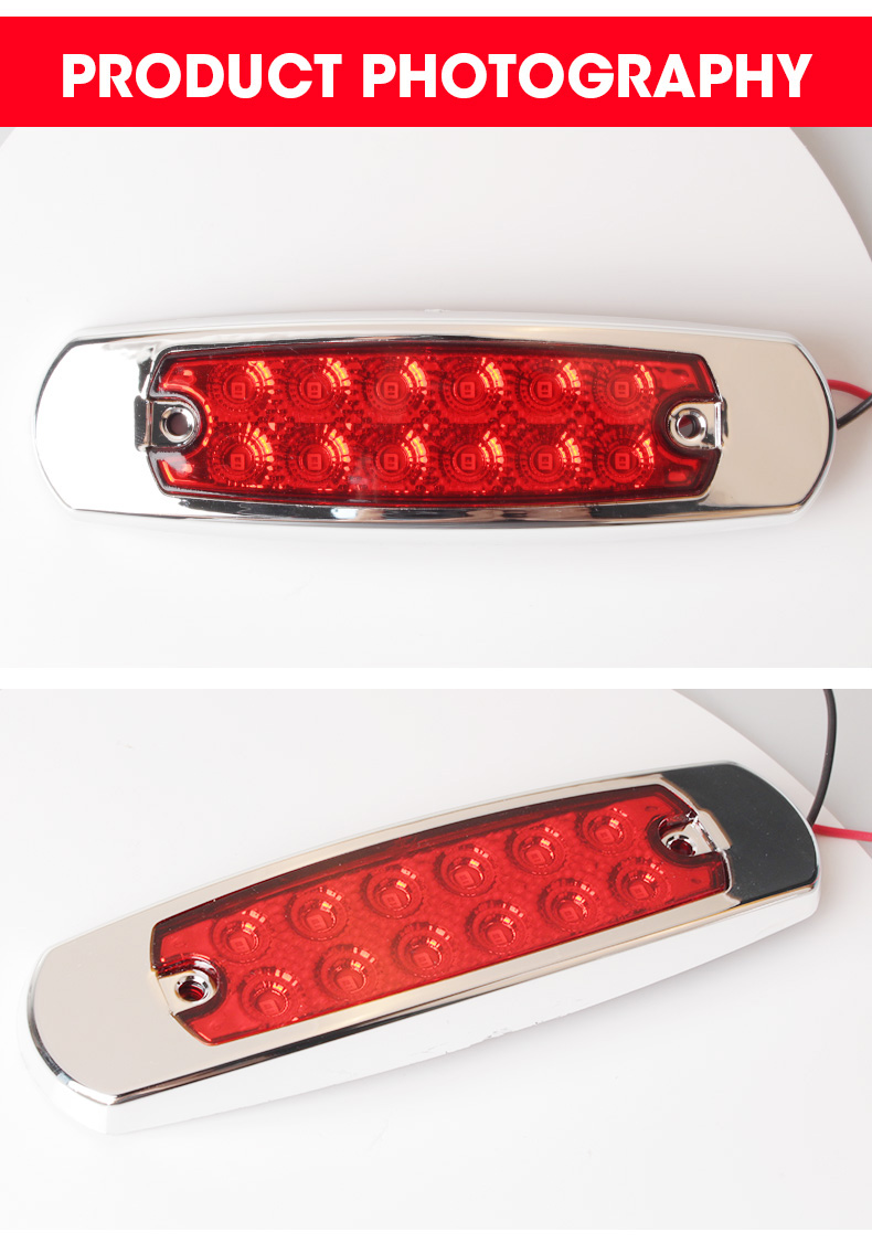 auto 24v led light lorry sidelight marker led signal light 24V LED Yellow Indicator Side Marker Lights