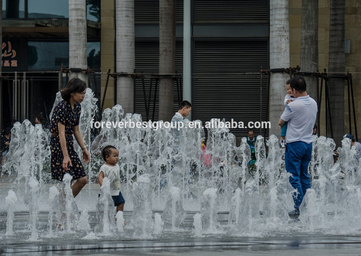 amusement park kids playing outdoor customized music water fountains