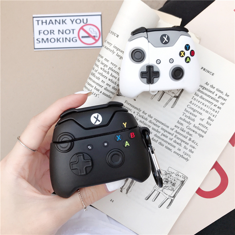 Cute Cartoon Luxury 3D Video game controller Earphone silicone case For Airpods pro 3 Xbox gamepad Protective cover