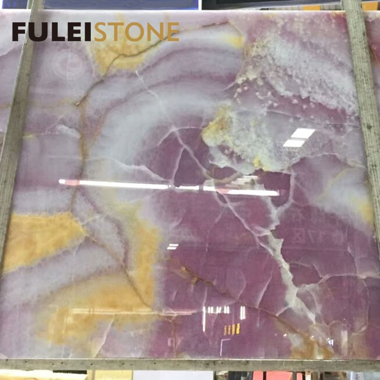 Natural Purple Onyx Marble Slab Price Per Square Meter