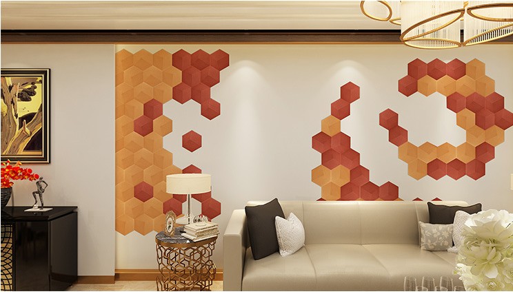 3D Wall Stickers Xpe wall paper Foam Vinyl Tile room decoration