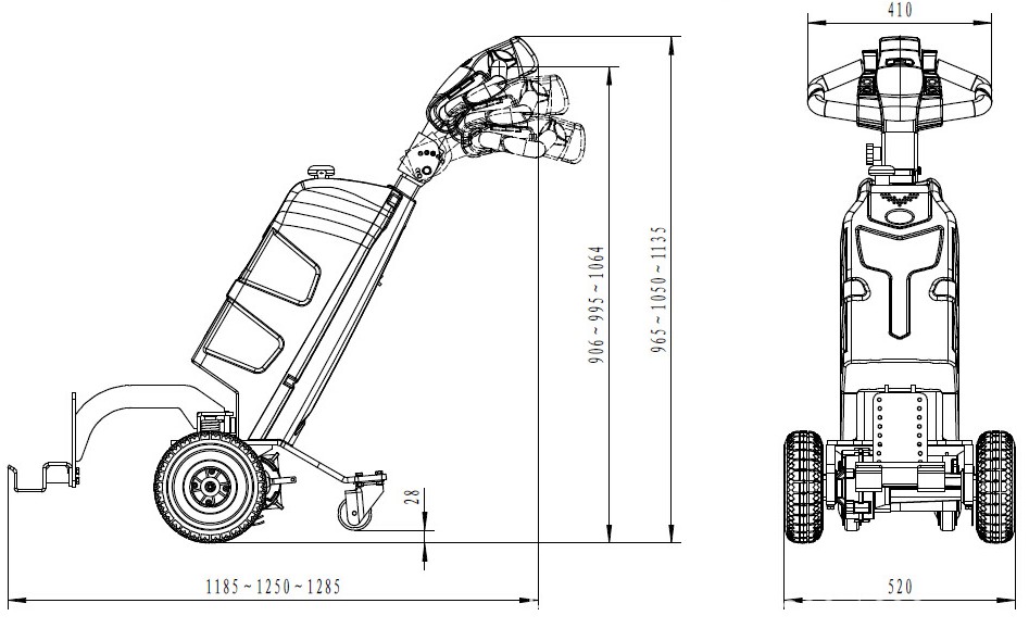 Sinolift QDD10 tow tractor  for warehouse