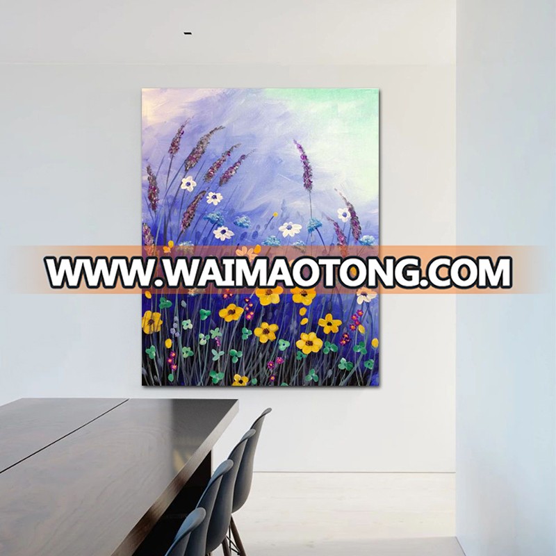 Beautiful flower canvas oil painting for living room home hotel cafe modern Wall Decoration