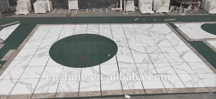 Project Expensive White Marble Stone Floor Tiles And Marble Hotel Tiles