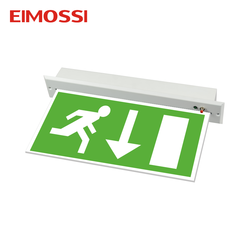 220V Emergency warning light Aluminum 3 hours battery backup led exit sign for warehouse