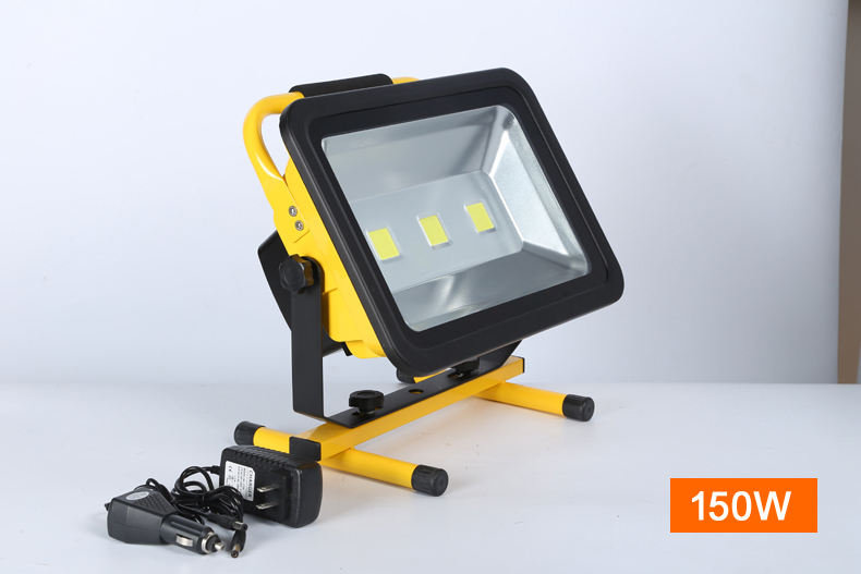 IP65 portable high brightness 10W 20W 30W 50W 100W 150W 200W led tripod stand rechargeable flood light