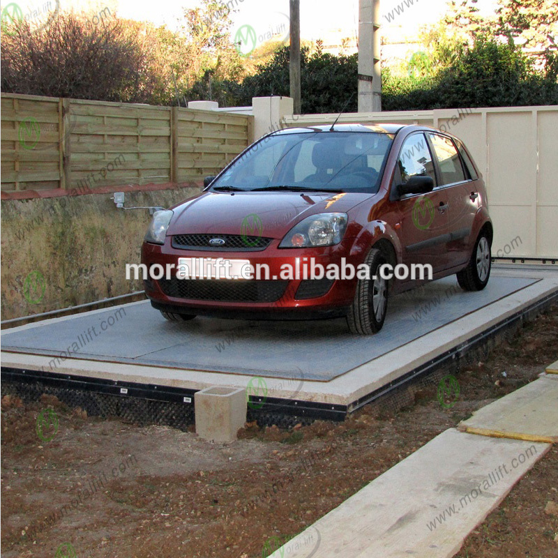 Hydraulic car park lift for garage