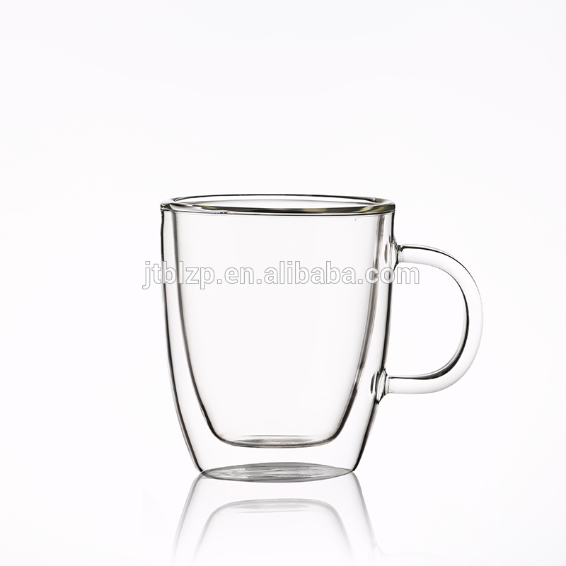 Heat Resistant double wall  wine glass cup