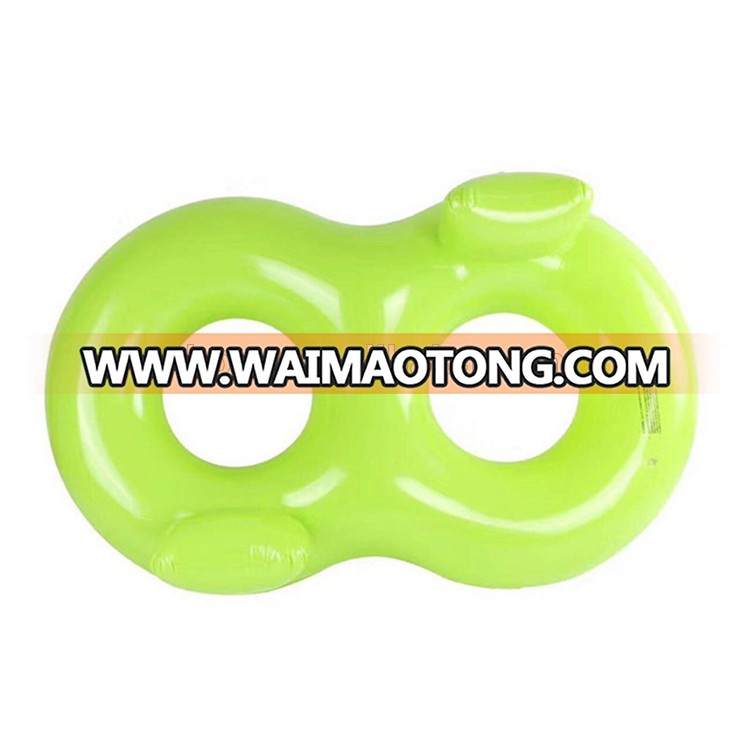 Customized printing inflatable twin swim ring for the pool party