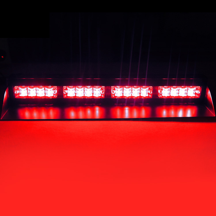 Traffic light LED dash deck warning light