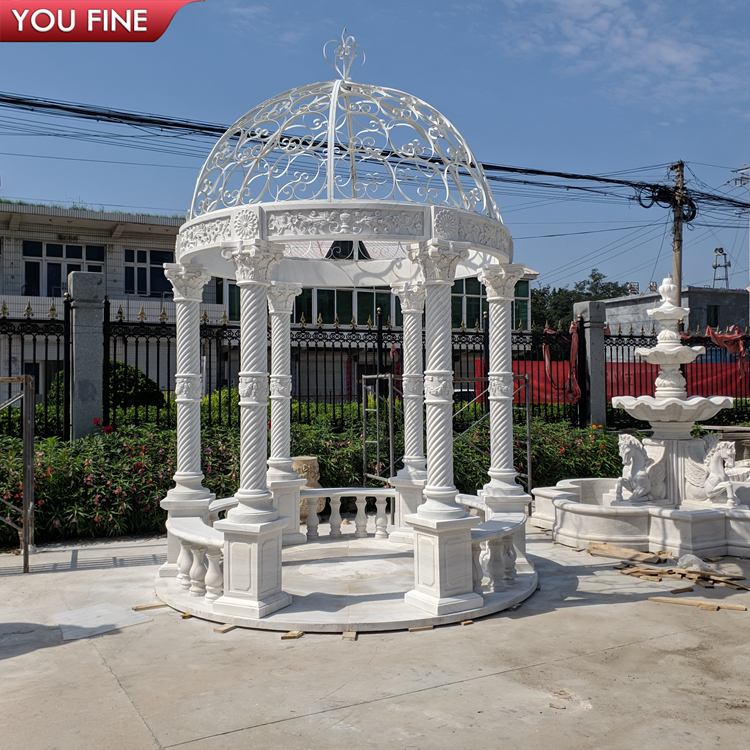 Outdoor Marble Wedding Gazebo Decorated Wedding Gazebo