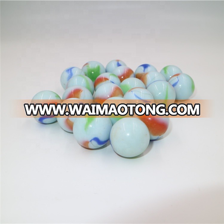 25mm top glass marble ball clear colored glass ball