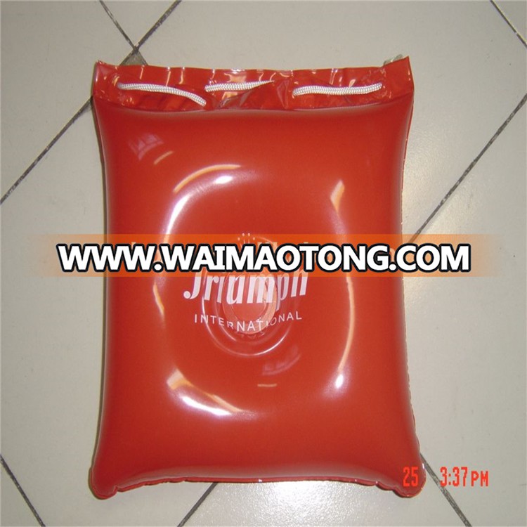 Most popular PVC red and orange inflatable pillow bag