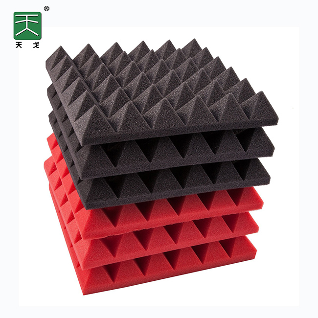 TianGe Black Pyramid Acoustic Panels Sound Absorbing Foam soundproof acoustic foam