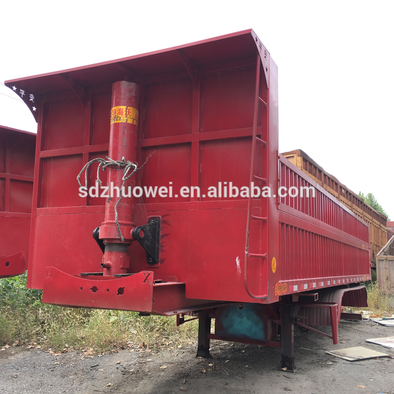 Used Refurbished 40CBM Tipper Semi Dump Dumper Trailer For Sale