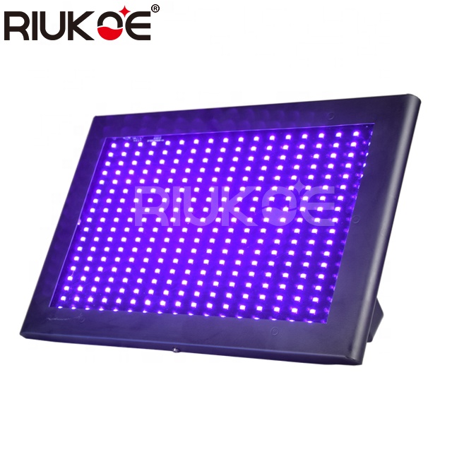 UV LED Black strobe Lights High Power UV LED Blacklight Flood Glow in The Dark UV LED background par Light for Party