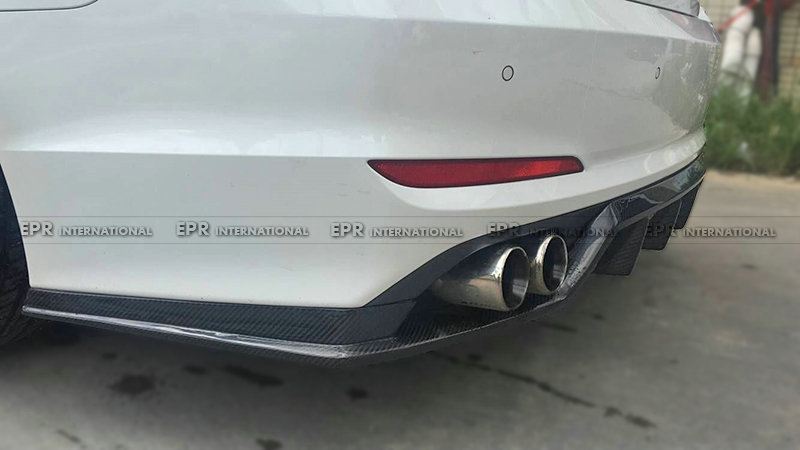 For Hyundai 9th Gen Sonata LF ZT Style Carbon Fiber Rear Diffuser Trim (China Version)