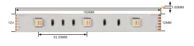 NEW Design Colorful DC12V 12W 30led/m 5050 WRGBW LED Strip Light