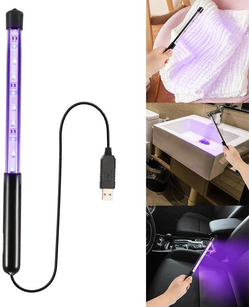 2020 USB Portable LED UVC Disinfection Lamp Handheld Germicidal UV Sterilizer Light 260nm