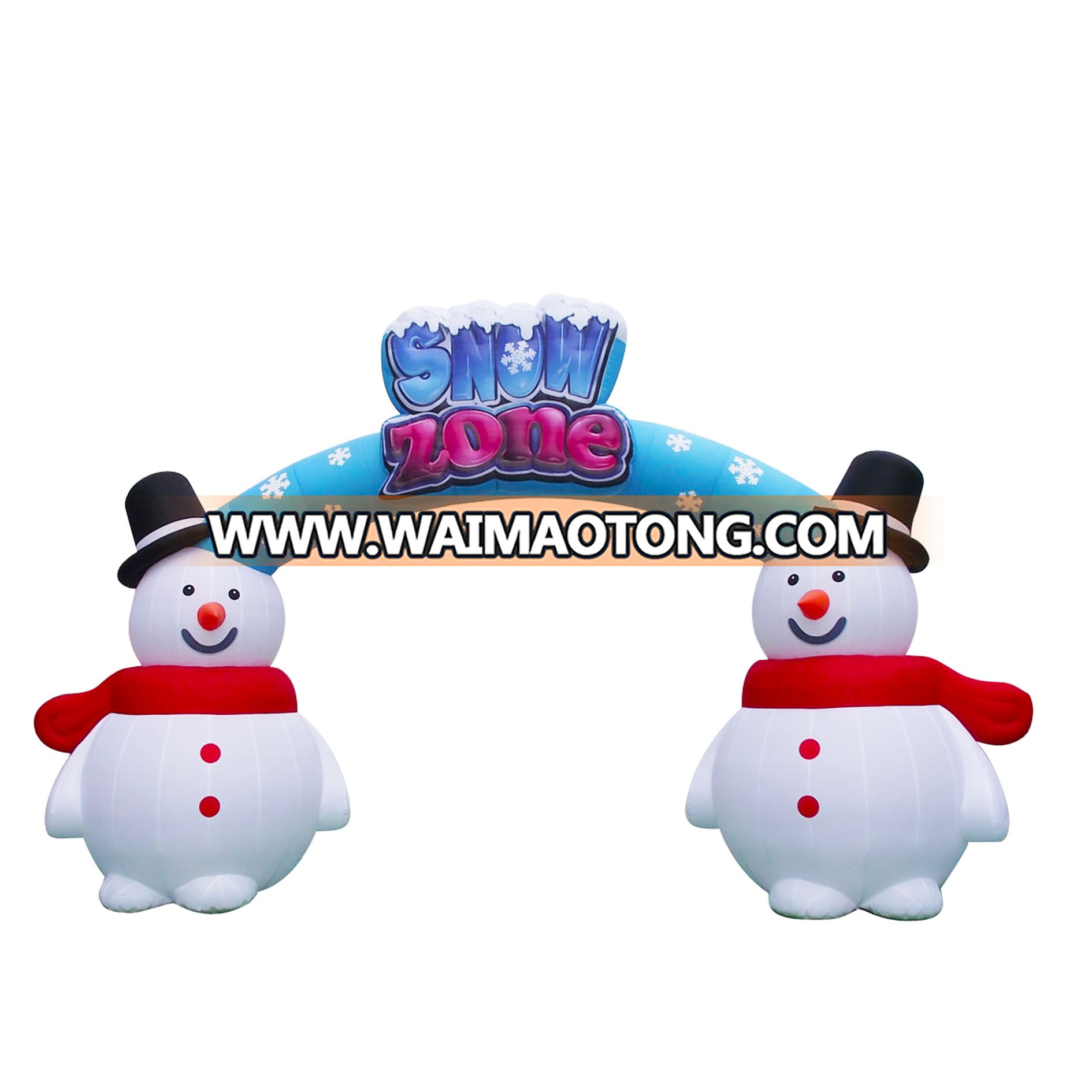 Winter Christmas welcome inflatable snowman arch decoration arch